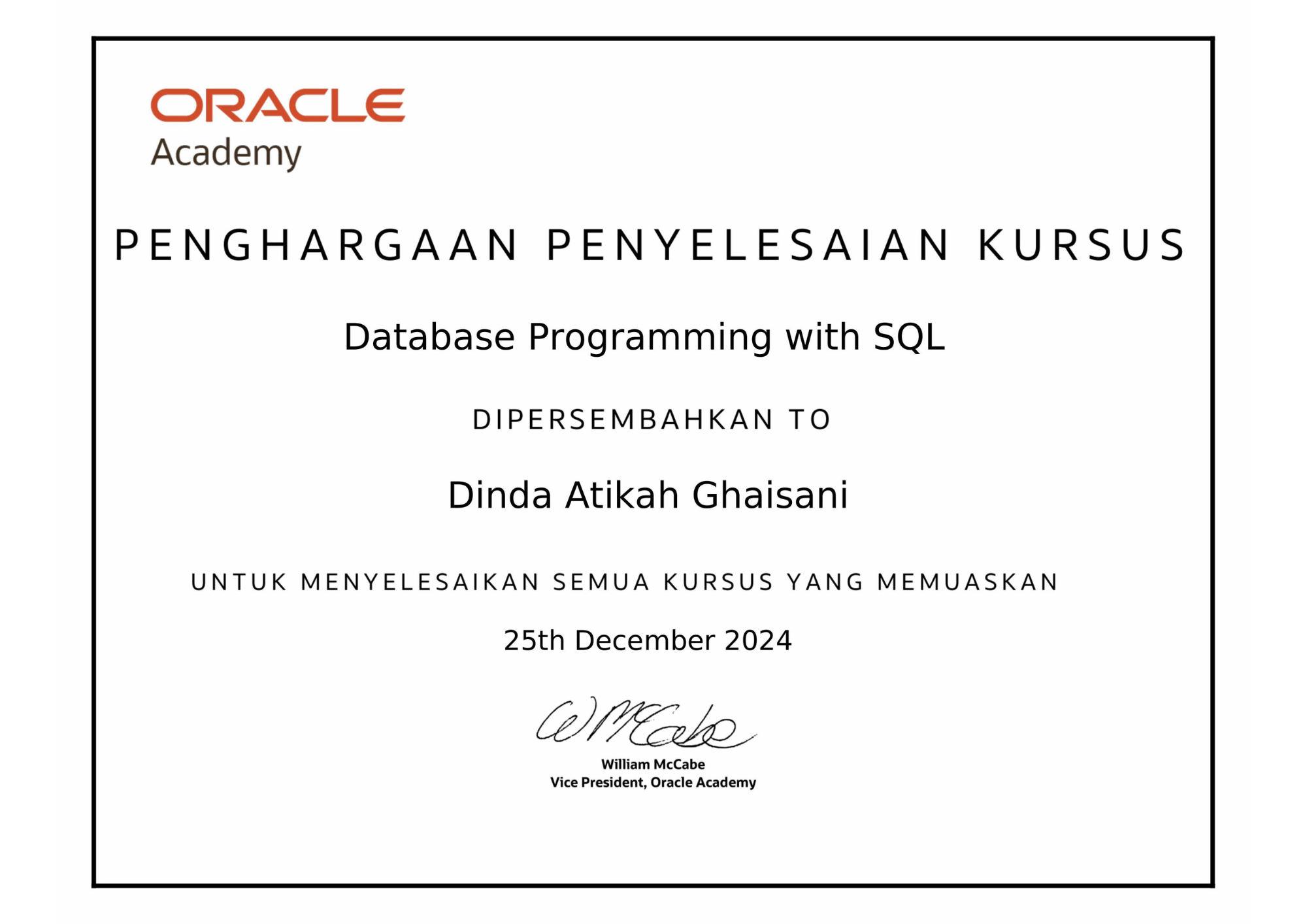 Certificate 1